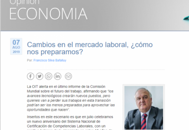 Columna de secretario ejecutivo en Cooperativa: Cambios en el mercado laboral, ¿cómo nos preparamos?