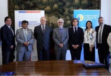 ChileValora participa en firma de convenio entre SUBDERE y el Centro de la Universidad Católica de Temuco